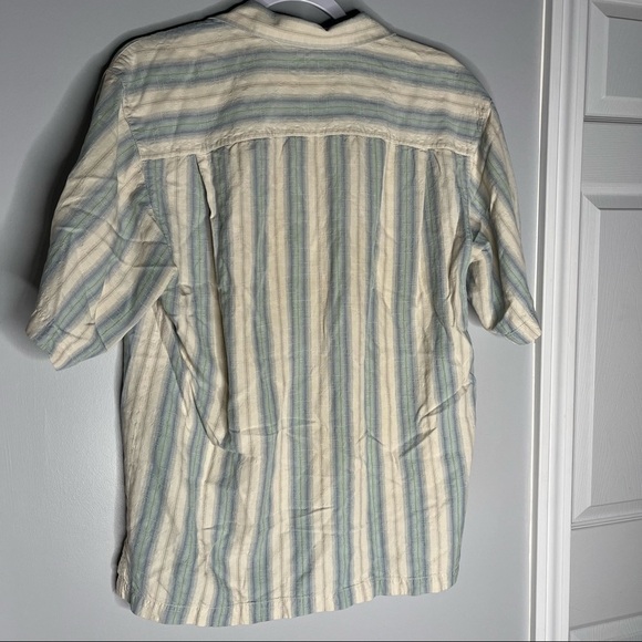 Tommy Bahama Mens Striped 100% Silk Button Up Short Sleeve Shirt Size M Medium. - Picture 5 of 8